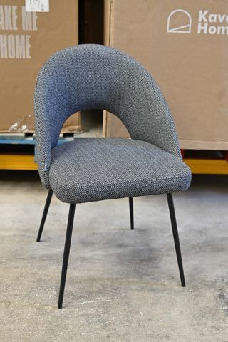 Sedia Mahalia Grigio Chiaro Tessuto