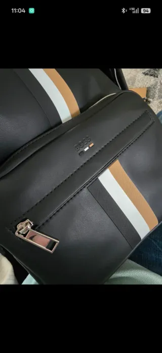 Mochila Hugo Boss Negra. Original 110%