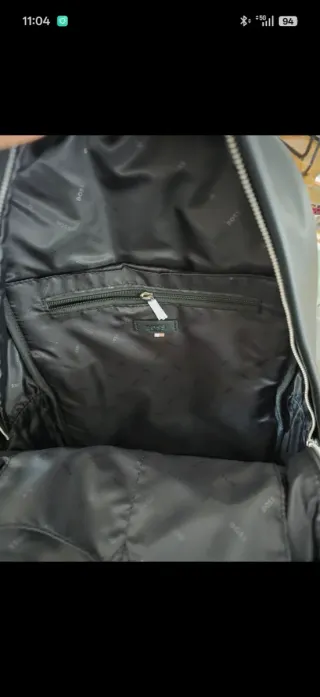Mochila Hugo Boss Negra. Original 110%