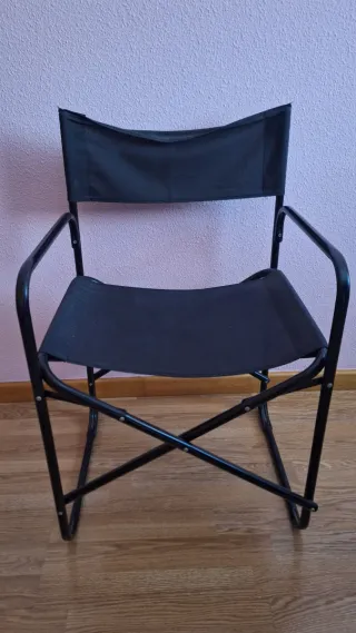 Silla Director Plegable Negra