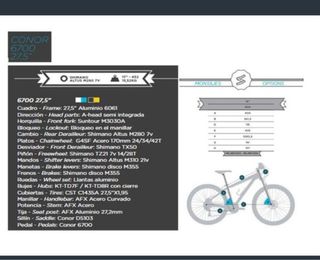 Bicicleta Conor 6700 Talla S MTB