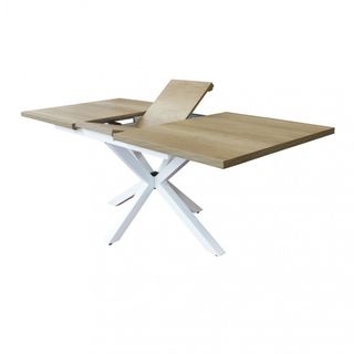 Tavolo Allungabile 160/200cm Marrone Gambe Metallo