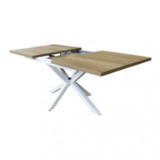 Tavolo Allungabile 160/200cm Marrone Gambe Metallo