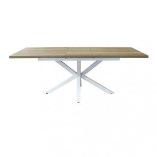 Tavolo Allungabile 160/200cm Marrone Gambe Metallo