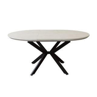 Tavolo Rotondo Allungabile 120/160Cm Gambe Metallo