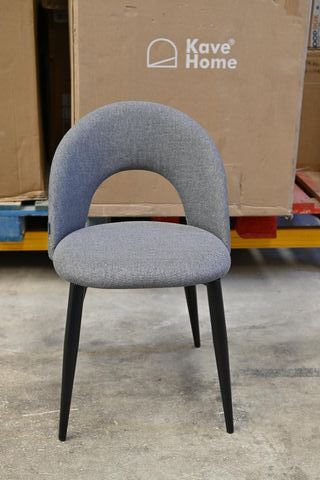 Sedia Kave Home Mael beige e gambe nere