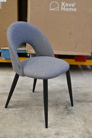 Sedia Kave Home Mael beige e gambe nere