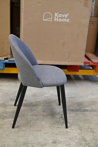 Sedia Kave Home Mael beige e gambe nere