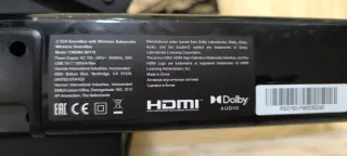 Barra de Sonido y Subwoofer JBL Negro