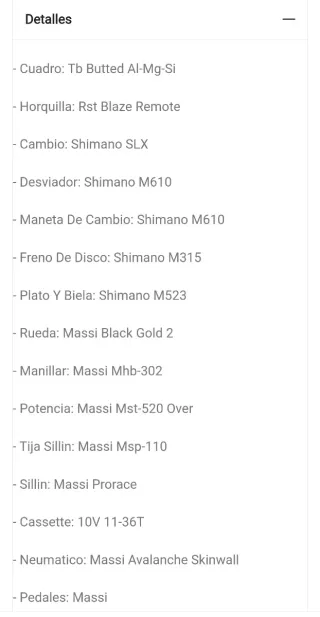 MTB Massi Fura Talla L Rueda 27.5