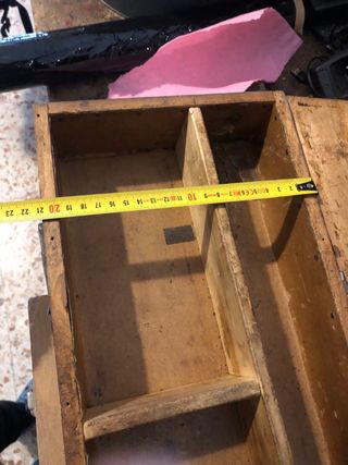 Caja/ baul de madera antigua