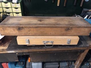 Caja/ baul de madera antigua