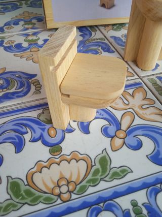 Juego Baño Muñecas Madera