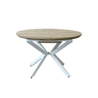 Tavolo Rotondo Allungabile 120/160Cm Gambe Metallo