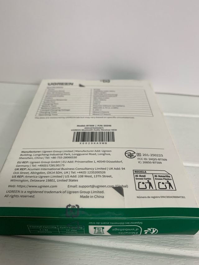 Receptor Bluetooth UGREEN 5.0 LDAC Jack