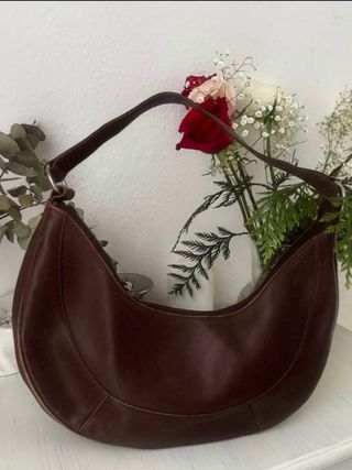 Bolso marrón de cuero