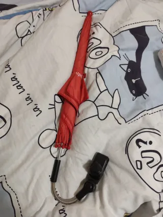 Parasol para cochecito de bebé rojo