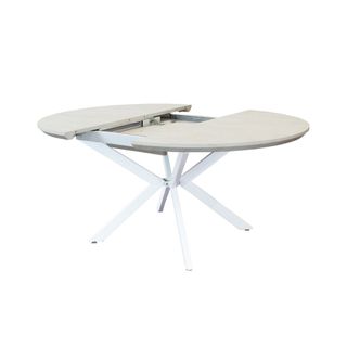 Tavolo Rotondo Allungabile 120/160Cm Gambe Metallo