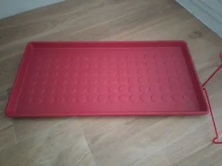 Zapatero IKEA Rojo Metálico