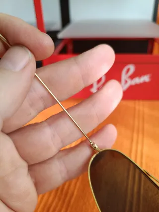 Gafas de sol Ray-Ban doradas vintage Buasch lomb