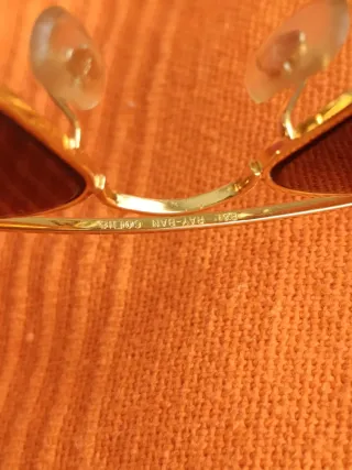 Gafas de sol Ray-Ban doradas vintage Buasch lomb