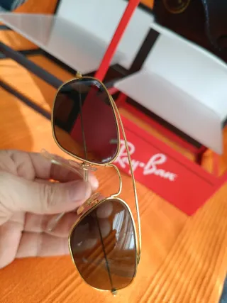 Gafas de sol Ray-Ban doradas vintage Buasch lomb