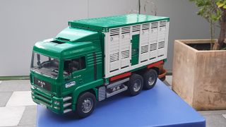 Camión MAN verde como nuevo