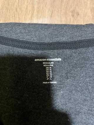 Camiseta Tirantes Amazon Essentials Gris Talla M