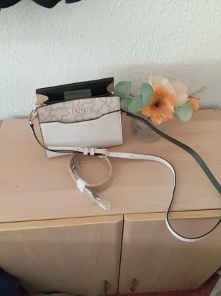 Bolso Tous Beige y Blanco y verde