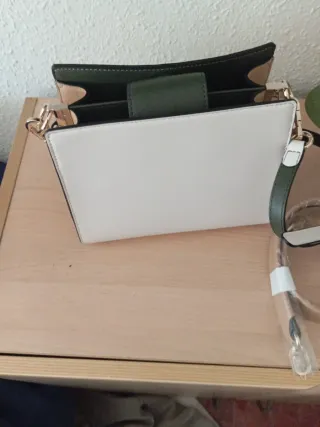 Bolso Tous Beige y Blanco y verde