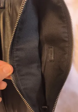 Bolso de mano piel serpiente y negro