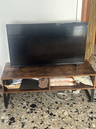 Mesa centro madera y metal