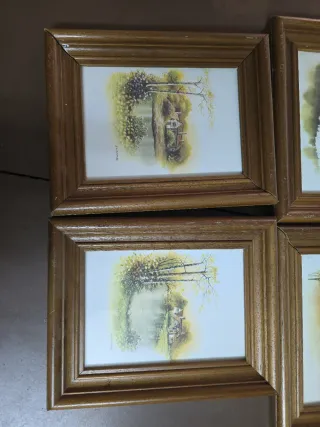 5 Cuadros Paisajes 24x19 cm