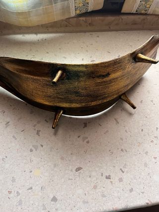 Soprammobile etnico legno dorato