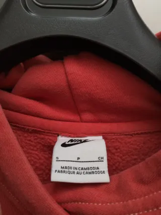 Felpa Nike corallo con doppio swoosh