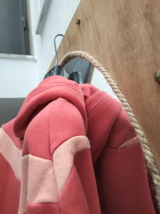 Felpa Nike corallo con doppio swoosh