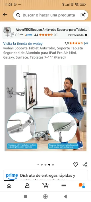 Soporte Antirrobo Tablet 9-14