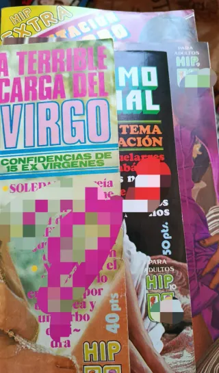 Revistas de adultos años 70 y 8o Clima y Hip