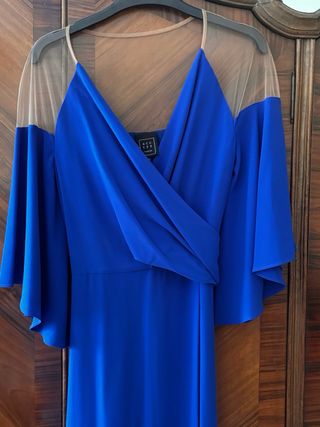 Vestido largo fiesta azul