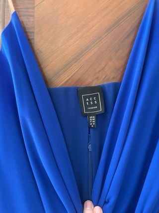 Vestido largo fiesta azul