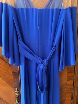 Vestido largo fiesta azul