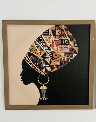 2 Cuadros Decorativos Mujer Africana