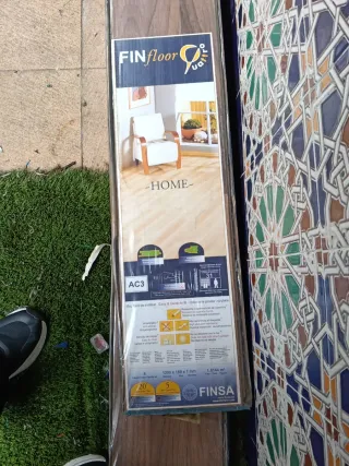 Suelo de parquet madera 10 paquete y 1 abierto