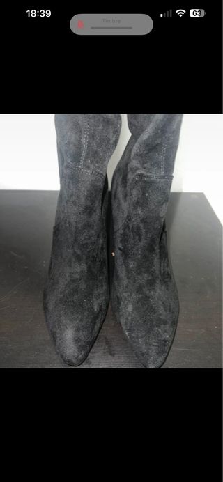 Botas altas negras con tacón