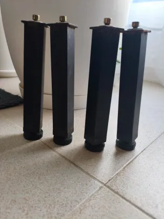 Pack 4 Patas Negras Ajustables