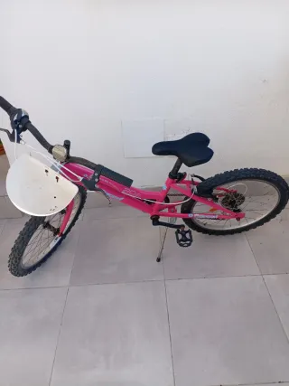 Bicicleta infantil rosa 20 pulgadas.