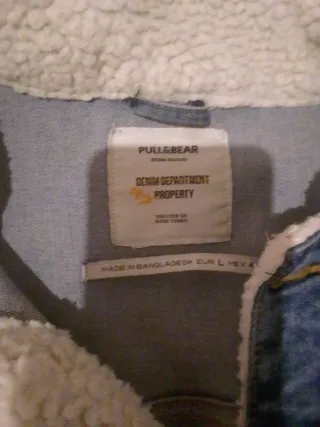 Chaqueta tejana con forro sherpa