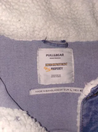 Chaqueta tejana con forro sherpa