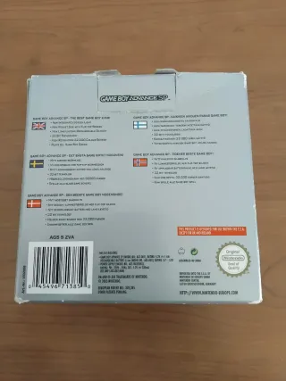 GBA SP Silver AGS‑001 completa con caja