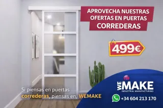 Puerta corredera cristalera